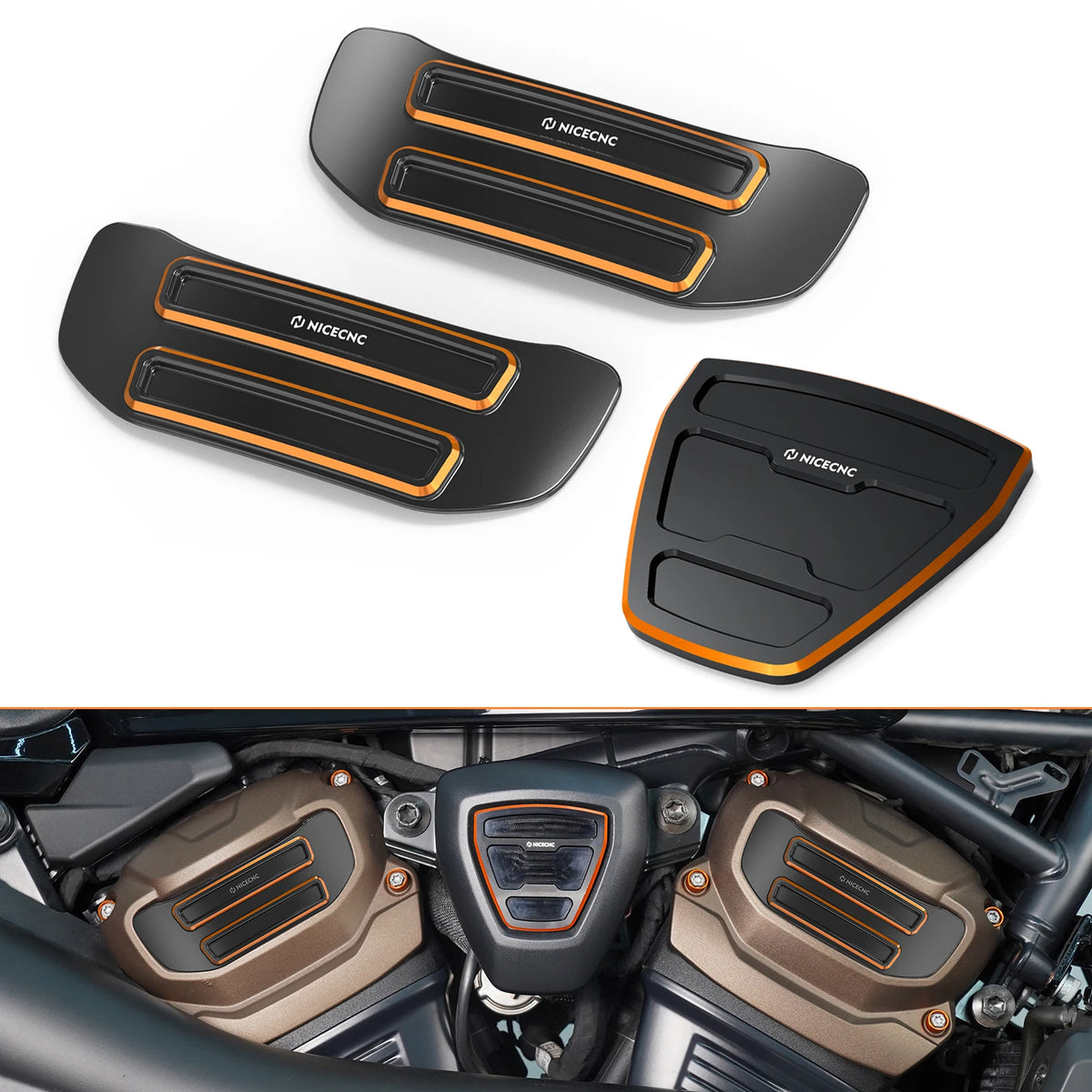 Caches de pignon de came et cache en V pour Harley Sportster S - vue 8