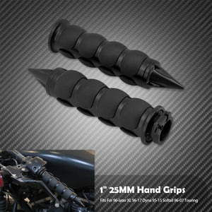Poignées de guidon 25mm (1 pouce) en aluminium pour Harley-Davidson Touring, Softail, Sportster, Dyna – photo 14/18