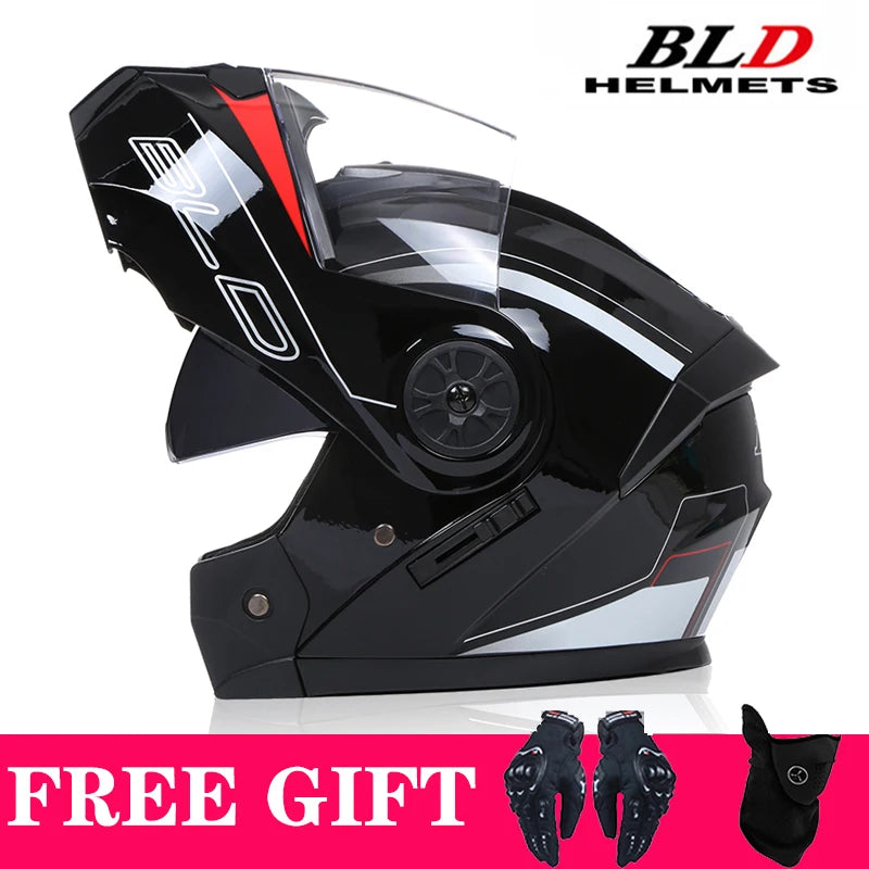 Casque moto modulable rétro double écran - vue - vue 20