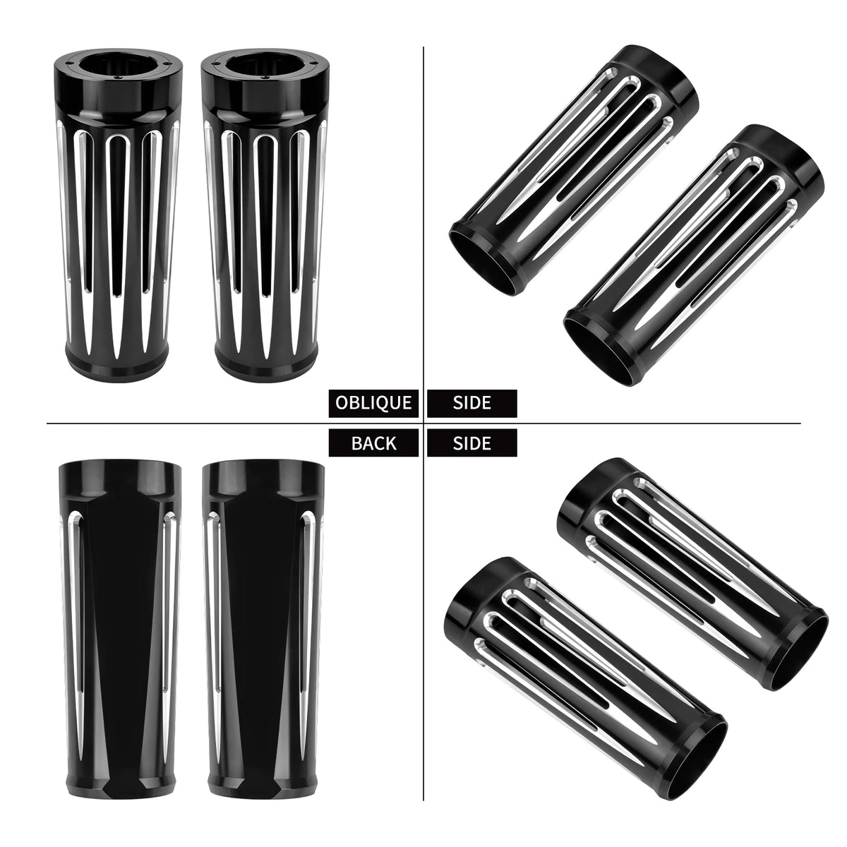 Soufflets de fourche chromés pour Harley-Davidson Touring - vue 4