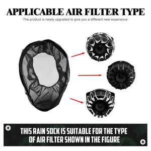 Housse anti-pluie noire pour filtre à air de moto Harley-Davidson - vue 10