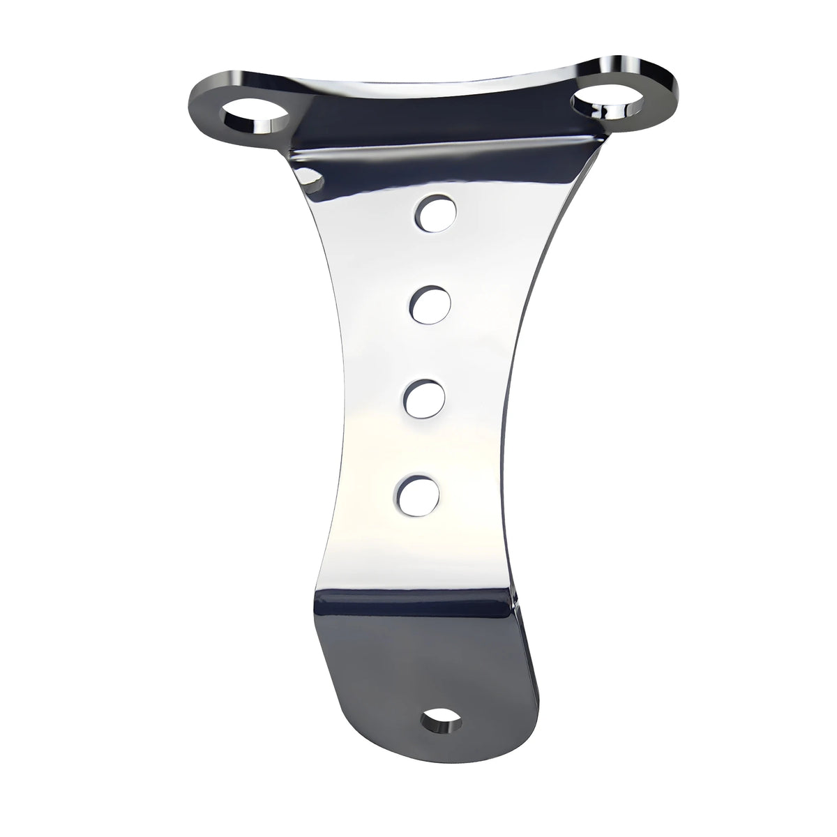 Phare LED rectangulaire chromé pour moto custom - vue 4