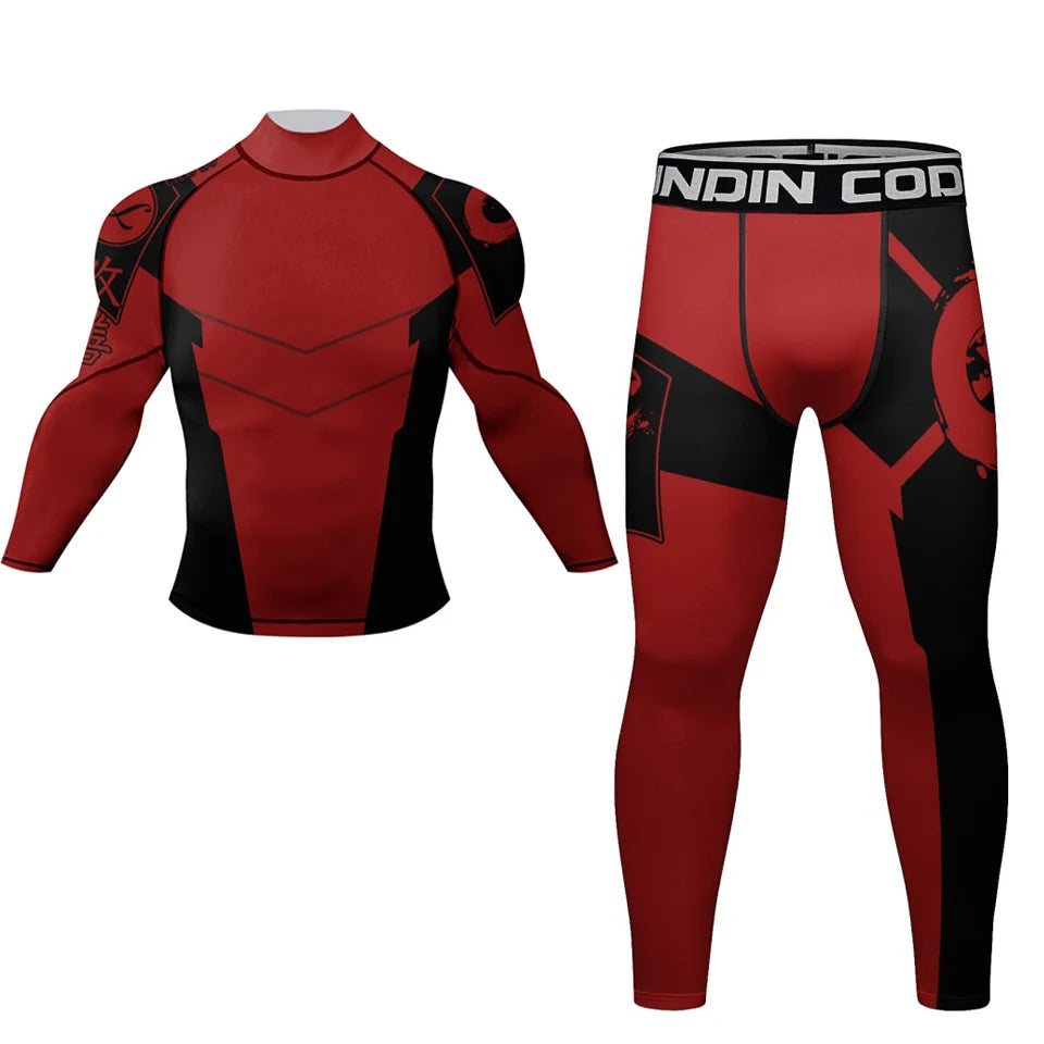 Ensemble compression rashguard + short MMA - vue 13