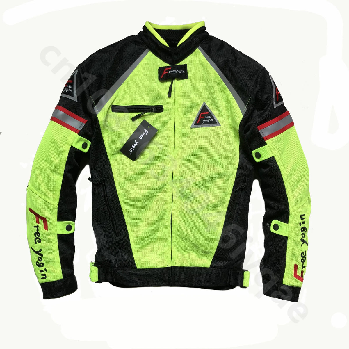 Blouson moto homme respirant, protections amovibles - vue 1