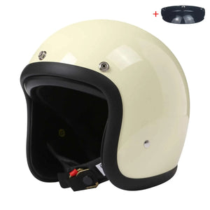 Casque jet vintage 3/4 ouvert - vue - vue 14