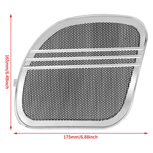 Grilles de Haut-Parleurs Tri-Line Chromées/Noires - Harley-Davidson Touring Road Glide FLTRX 2015-2023 – photo 5/8
