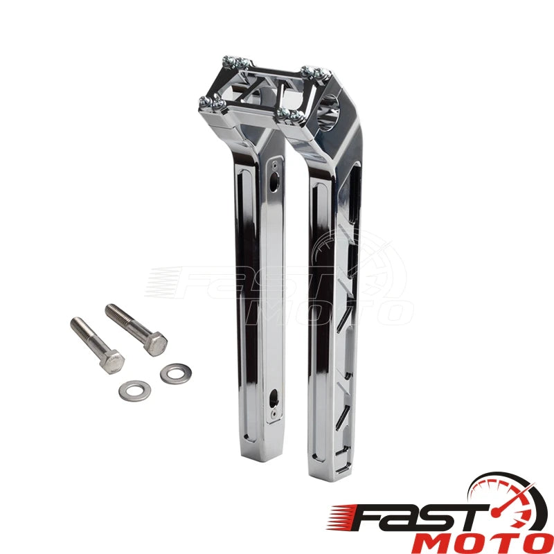Risers de guidon noirs en aluminium pour moto Harley-Davidson - vue 12