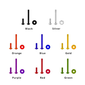 Vis de pare-brise colorées en aluminium pour Harley Touring - vue 5