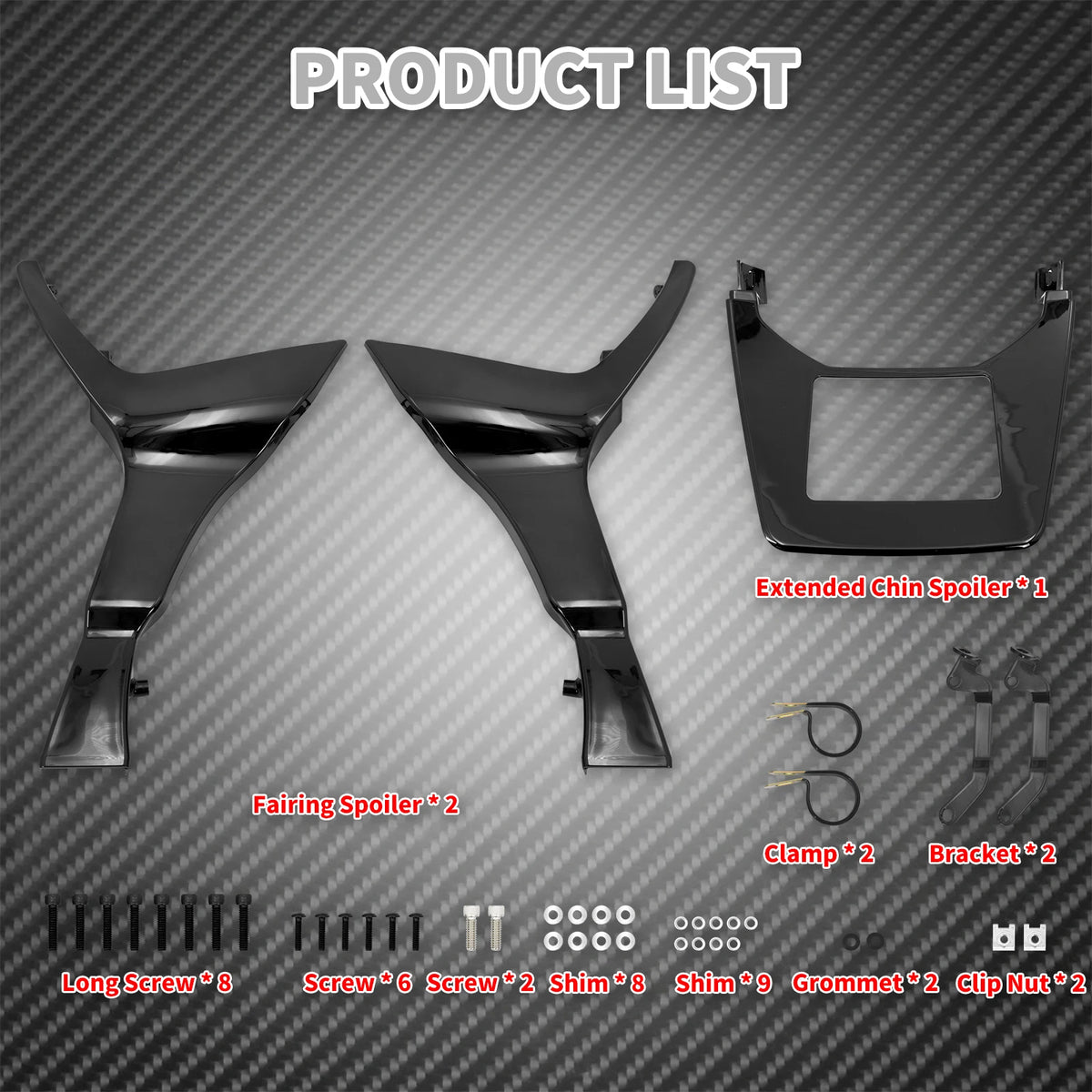 Carénage spoiler noir pour Harley-Davidson Road Glide FLTRX - vue 5
