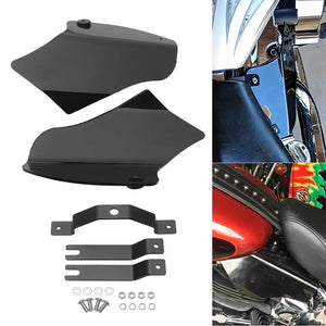 Déflecteurs de chaleur noirs pour Harley Softail - vue 4