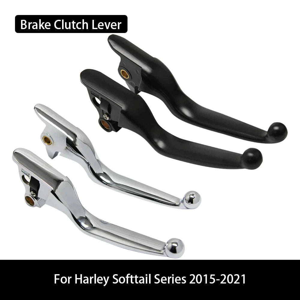 Leviers de frein et d'embrayage pour Harley Softail 2015-2021 - vue 1
