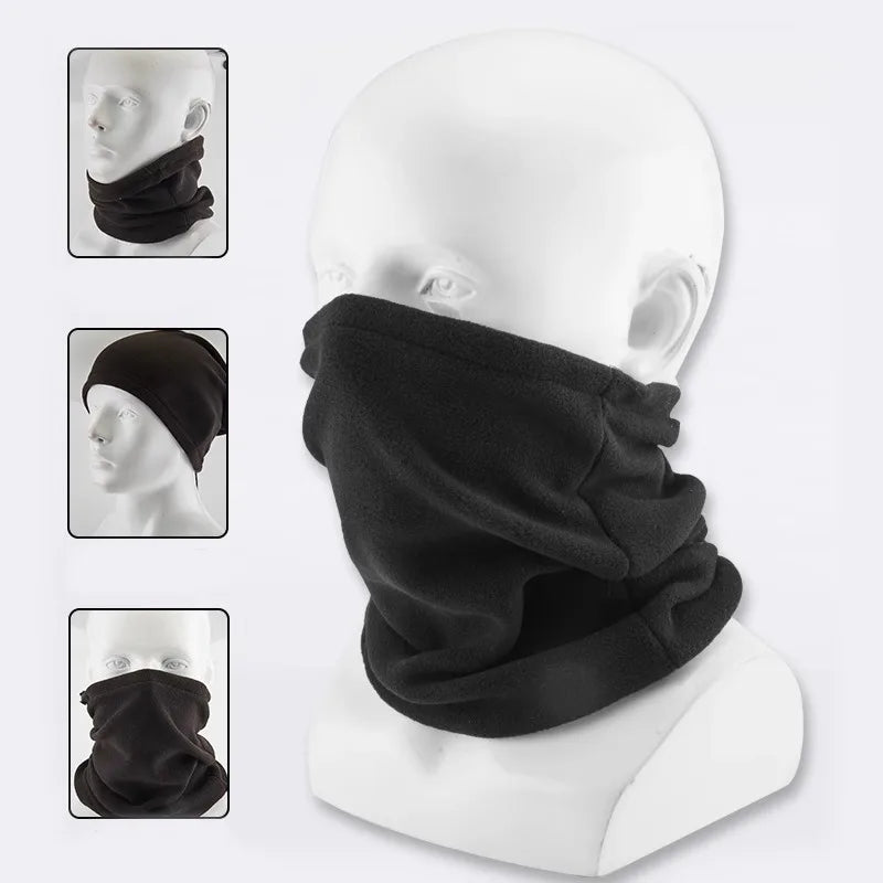 Cagoule polaire noire pour la conduite moto en hiver - vue 9