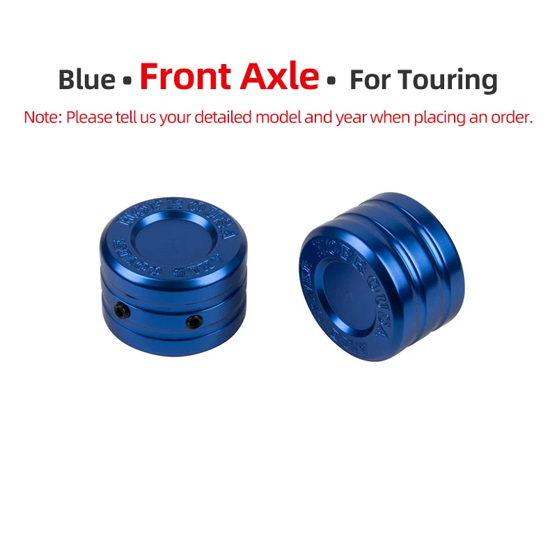 Caches d'Écrou d'Essieu Avant/Arrière CNC pour Harley Touring, Softail, Sportster – photo 9/24