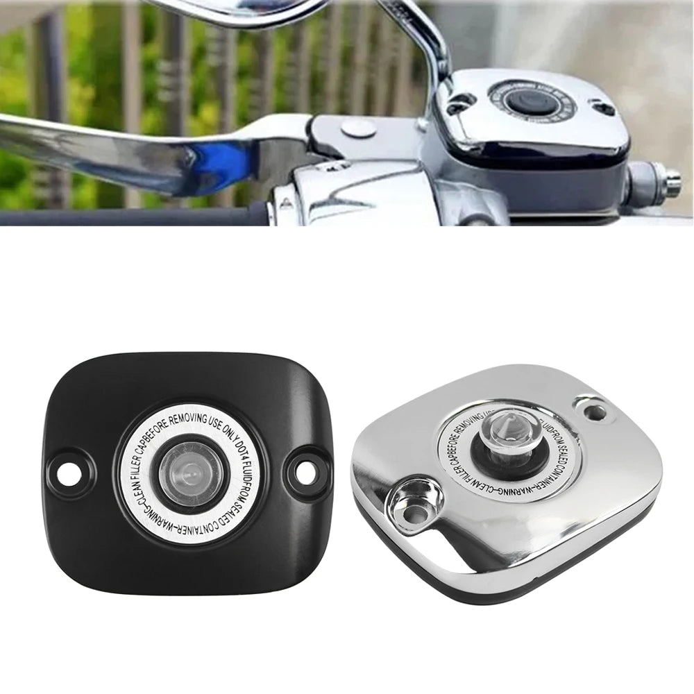 Couvercle de maître-cylindre avant pour Harley Dyna Softail Touring - vue 1