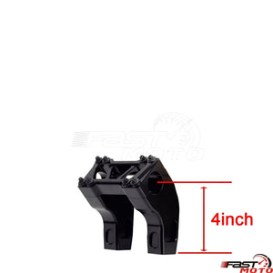 Risers de guidon T-Bar noirs pour moto Harley-Davidson Dyna - vue 10
