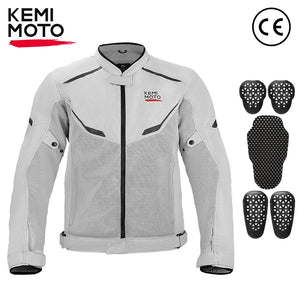 Blouson moto été respirant avec protections - vue - vue 1