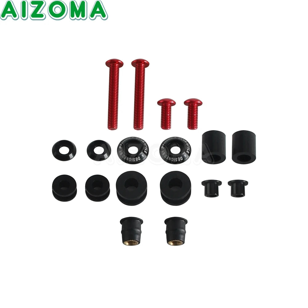 Kit d'entretoises anti-turbulence pour pare-brise - Harley Softail Low Rider S, Street Bob – photo 12/16