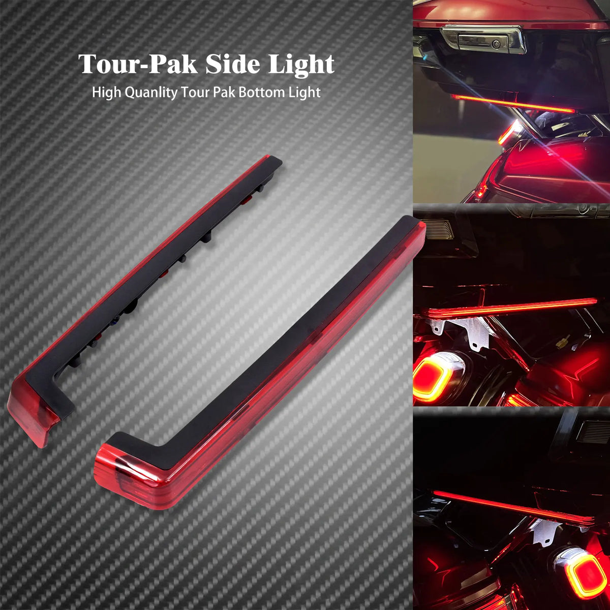 Feux LED d'accent latéral pour valise de tourisme King Tour Pak, Harley Touring et Trike 2006-2022 - vue 7