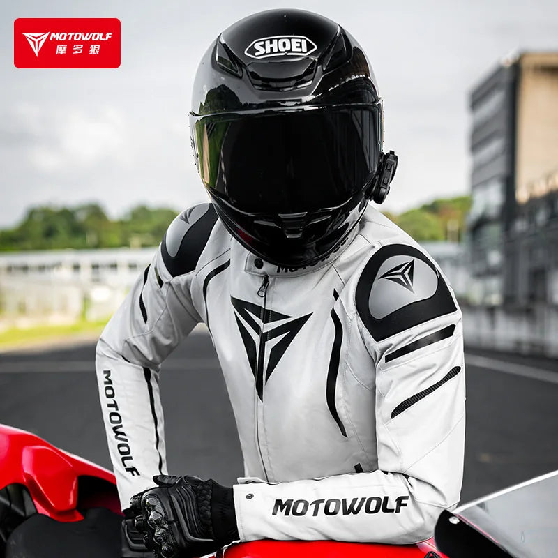 Veste moto homme hiver thermique, vue de face - vue 4