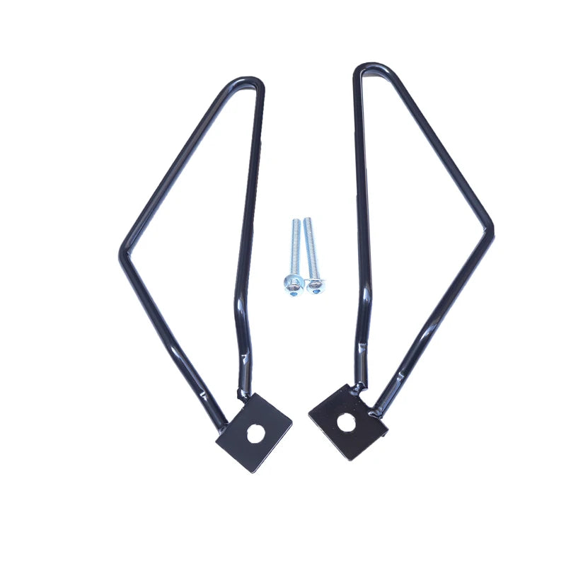 Support de Sacoches en Acier Inoxydable pour Harley Sportster/Dyna et Suzuki M109R - vue 1