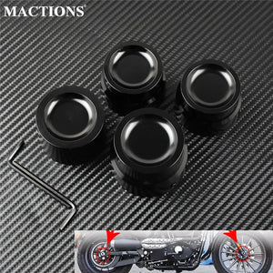 Caches d'écrou d'axe pour Harley Touring et Softail - vue 1