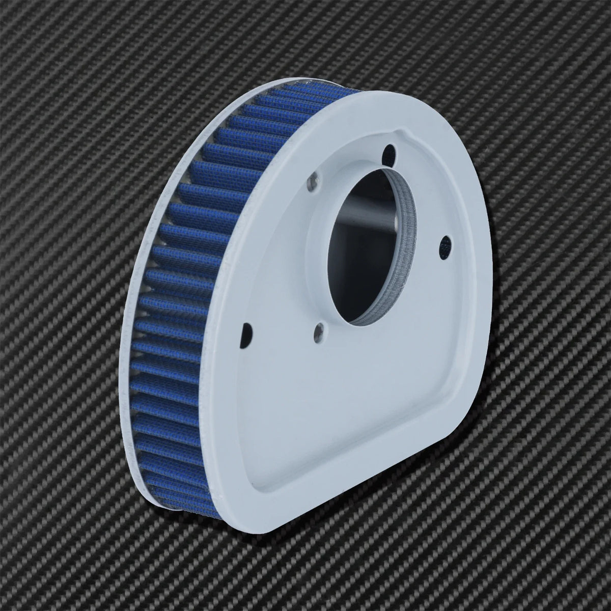Filtre à air lavable et réutilisable bleu pour Harley-Davidson Softail Breakout, Deluxe, Fat Boy Lo, Touring, Dyna Low Rider – photo 4/7