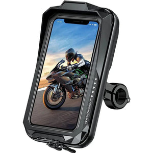 Housse étanche IPX6 pour smartphone moto/vélo avec support guidon universel - vue 1