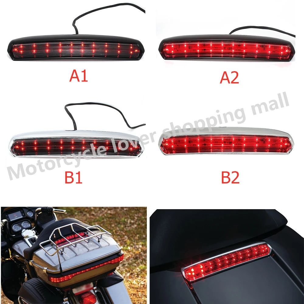 Feu LED de couvercle de top-case pour Harley Electra Glide Road Glide - vue 1