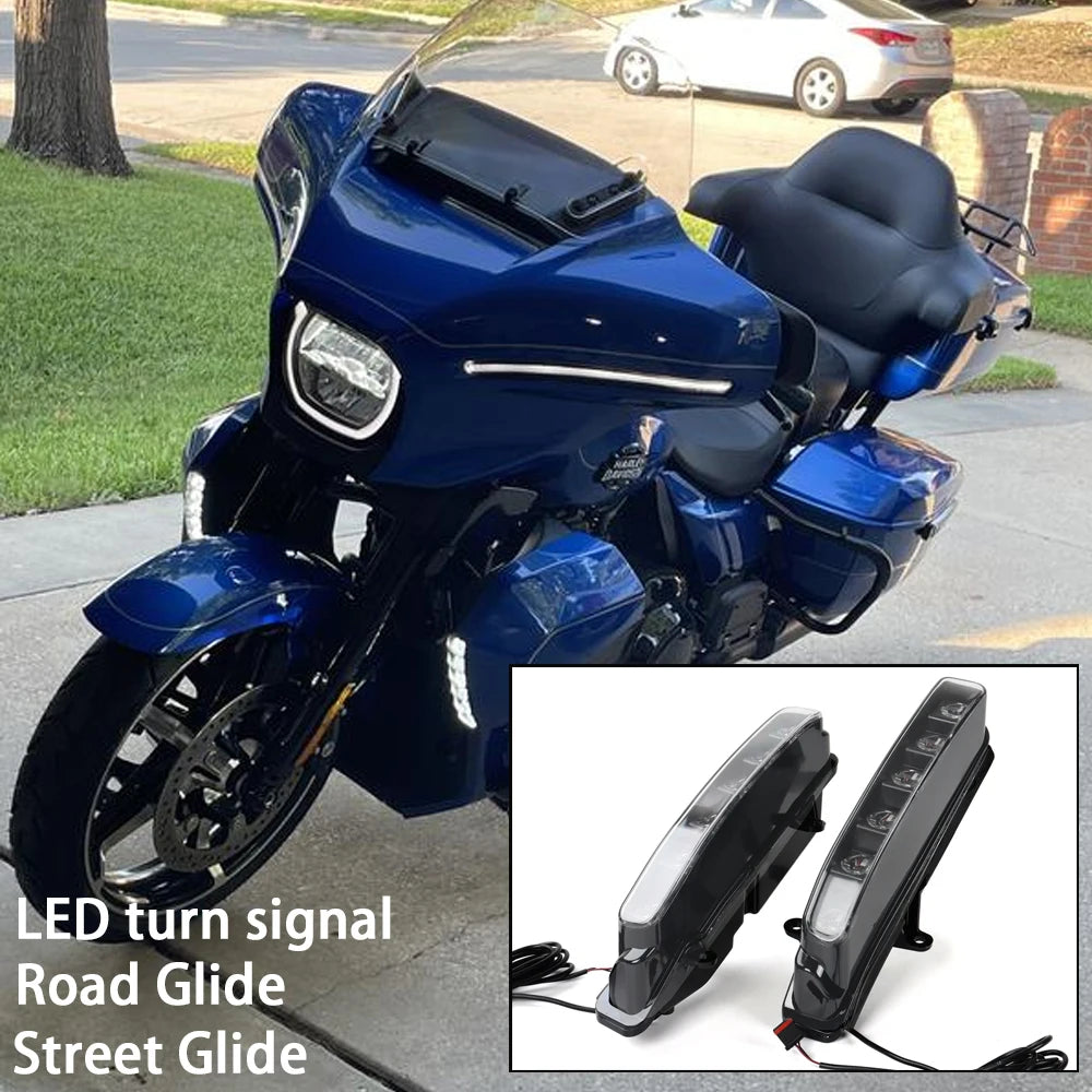 Feux Additionnels LED et Clignotants pour Harley Touring 2023-2026 – photo 1/6