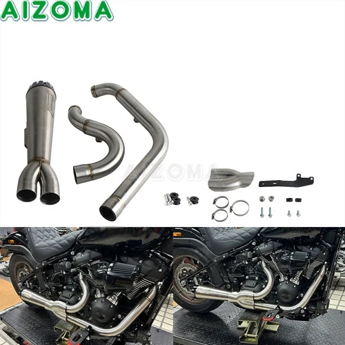 Ligne d'échappement complète 2-en-1 Big Bore pour Harley Softail M8 (2018-2025) – photo 7/10