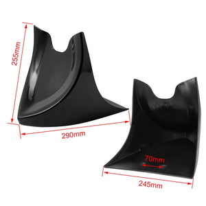 Spoiler avant bas noir en ABS pour moto Harley-Davidson - vue 2