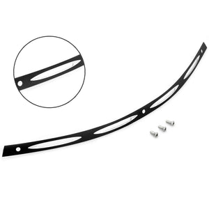 Garniture de pare-brise en acier inoxydable poli pour Harley-Davidson Touring - vue 1