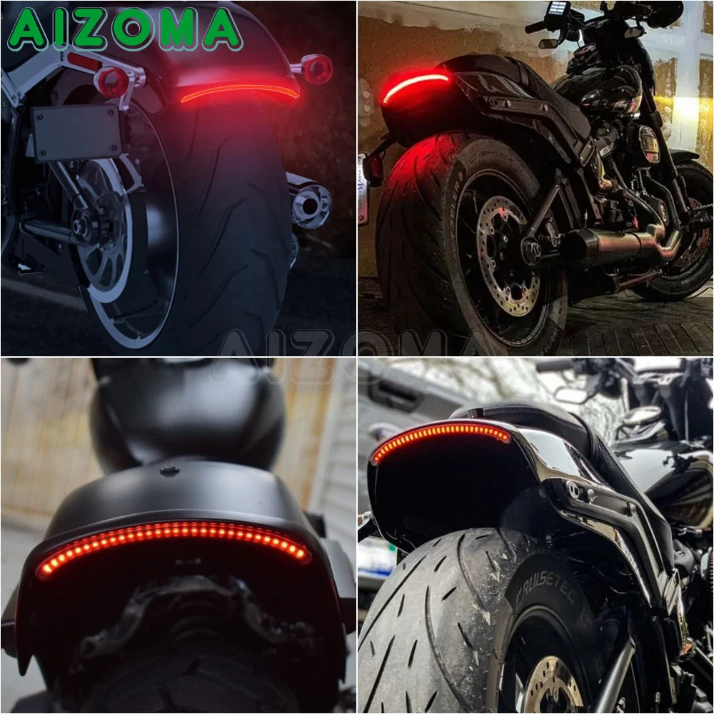 Feu arrière rouge pour Harley-Davidson Softail Fat Bob FXFBS 114 FXFB 107 2018-2025 2026 – photo 6/6