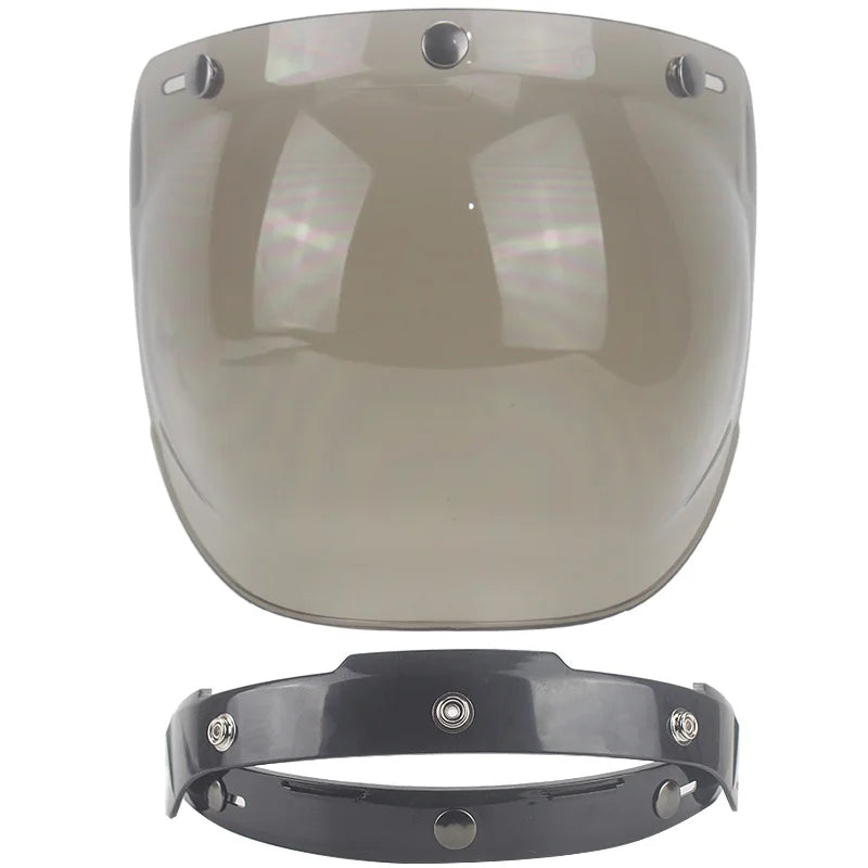 Écran solaire bulle rétro pour casque moto - vue - vue 10