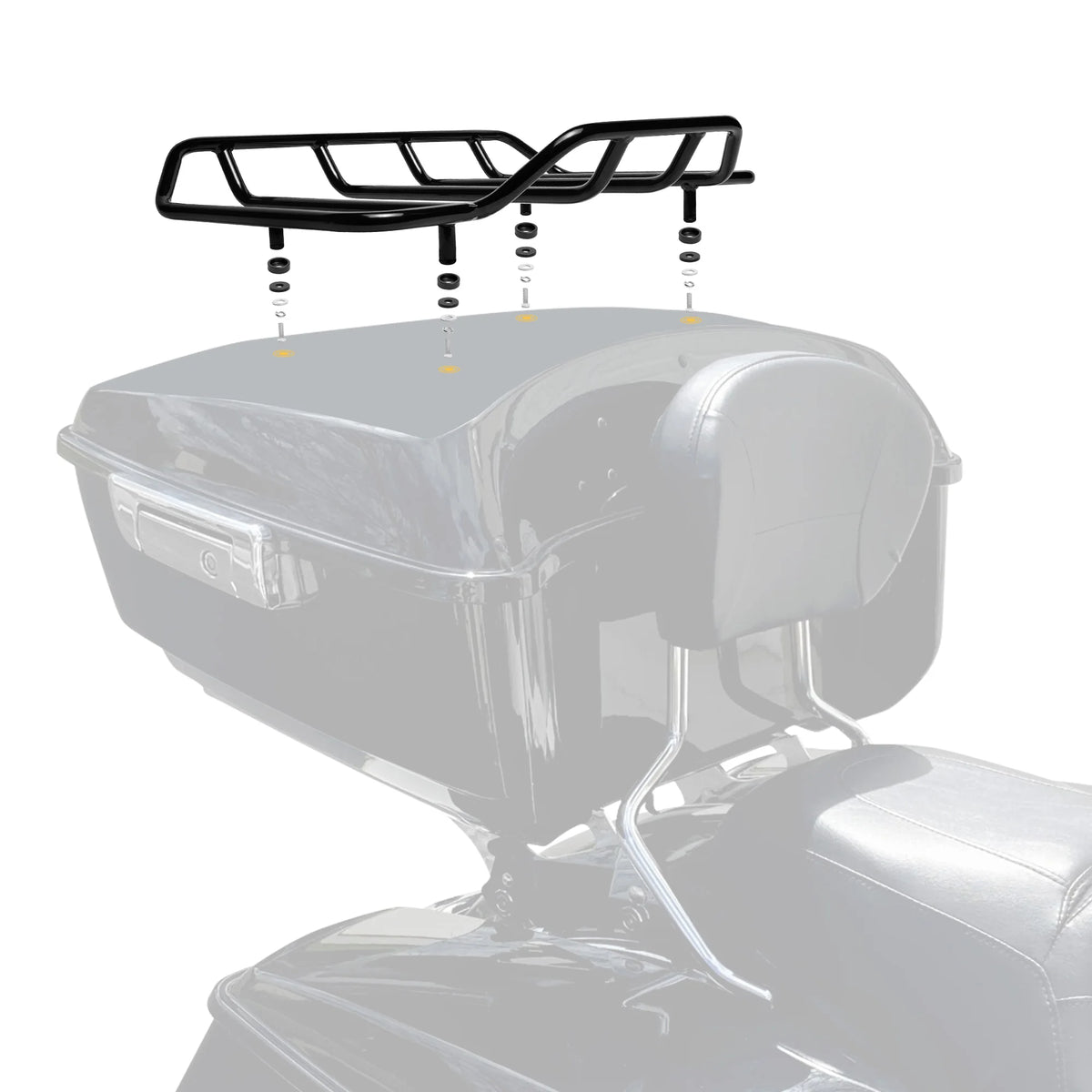 Rail de toit pour top case Tour Pack, Harley Touring CVO, Ultra Limited, Road Glide - vue 4