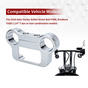 Support de déport pour compteur digital (T-bar 1.25 pouce) - Harley-Davidson Softail Street Bob FXBB, Breakout FXSB 2018 et plus – photo 2/8