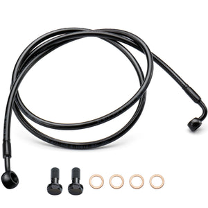Durite de Frein Avant Tressée Inox (140/145/150 cm) - Harley-Davidson Touring 1997-2013 sans ABS – photo 1/12