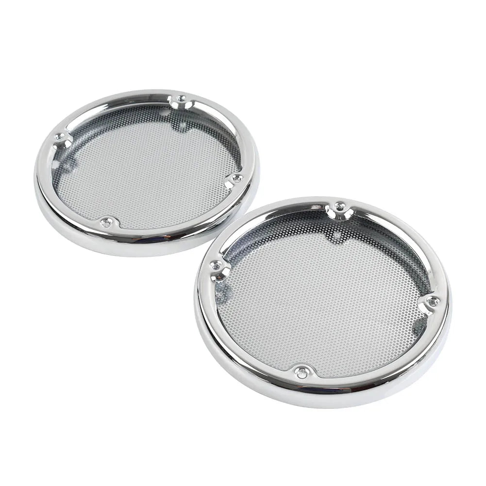Cache-grilles de haut-parleurs arrière chromés pour Harley-Davidson Electra Glide et Ultra Limited 1996-2013 - vue 4