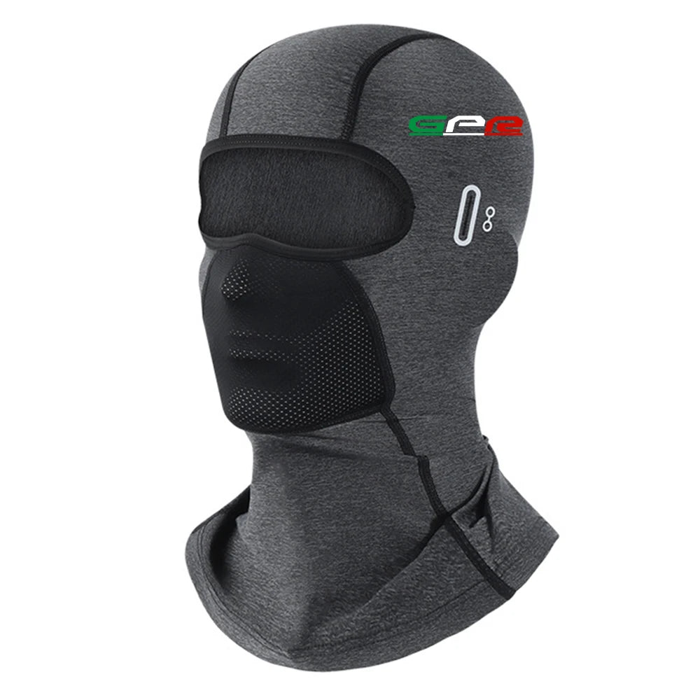 Cagoule moto noire portée sous le casque - vue 8