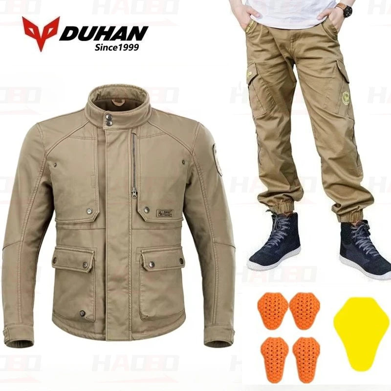 Blouson moto homme noir avec protections - vue 1