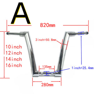 Guidon ape hanger 2 pouces pour Harley Softail 2025 - vue 2