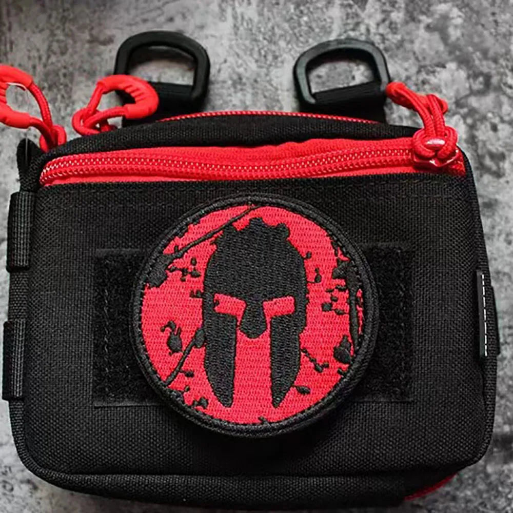 Écusson casque spartiate brodé style militaire - vue 6