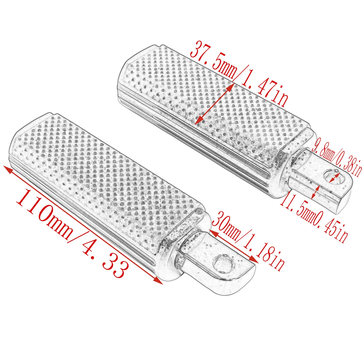 Repose-pieds Defiance à fixation mâle pour Harley-Davidson Touring, Sportster XL883/1200, Softail & Dyna – photo 6/9