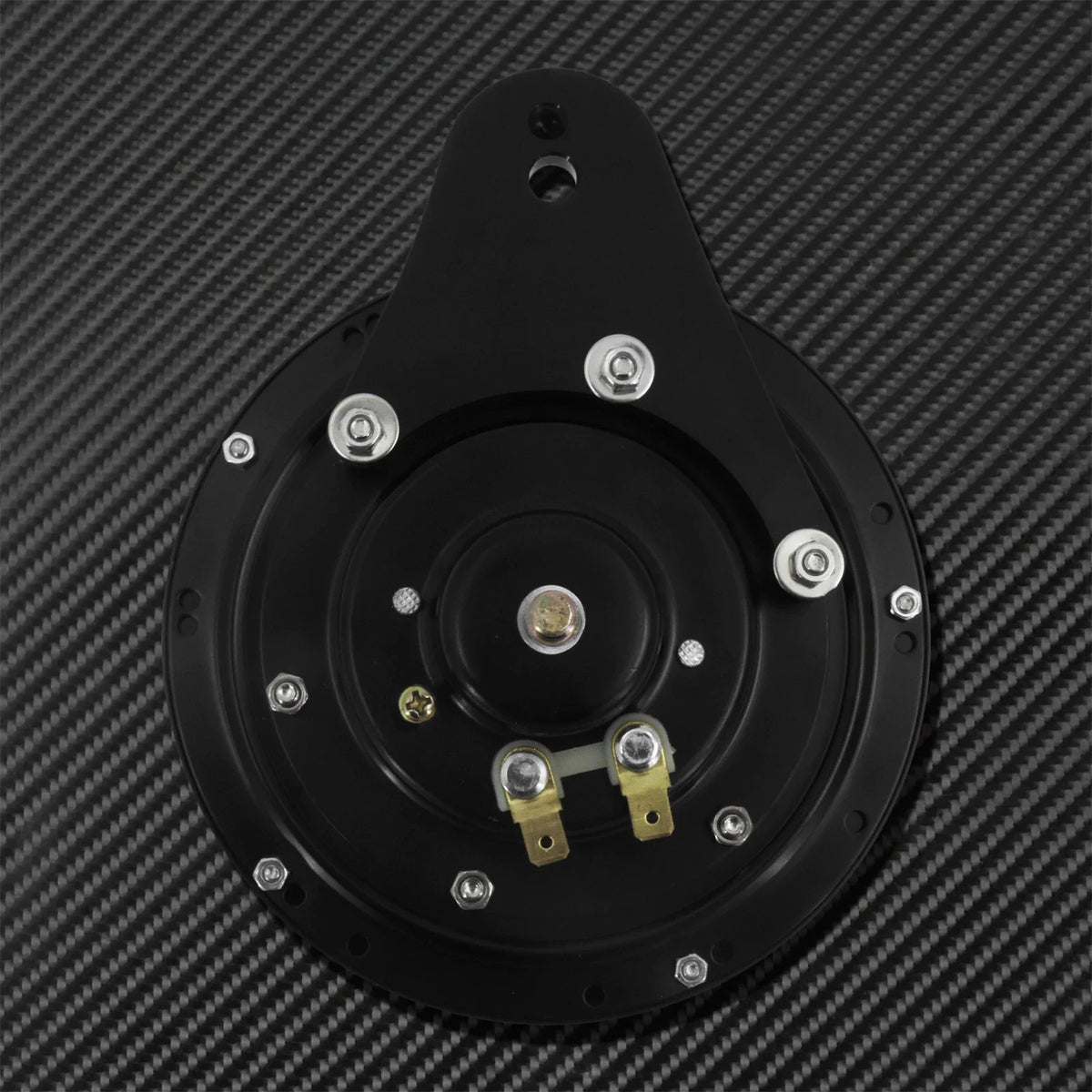 Cache-klaxon CNC noir et chromé pour Harley Big Twin et Sportster - vue 4