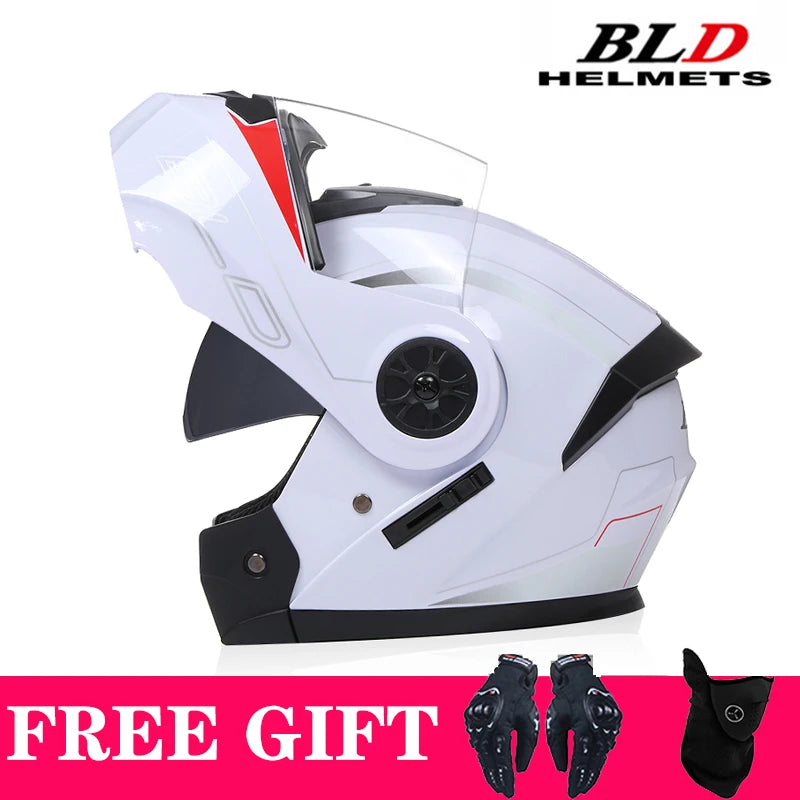 Casque moto modulable rétro double écran - vue - vue 15