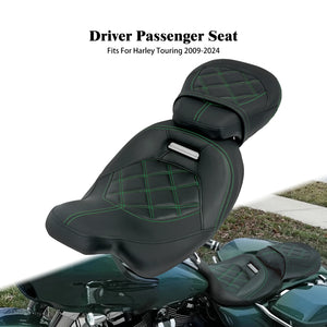 Selle biplace conducteur/passager pour Harley-Davidson Touring 2009-2024 – photo 10/11