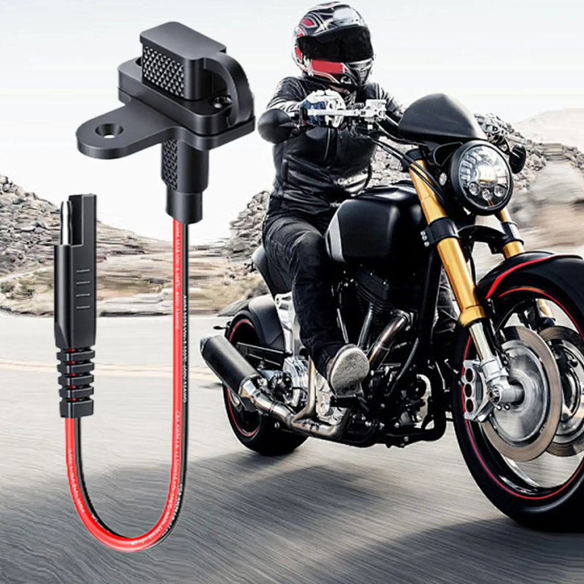 Prise de charge SAE avec support pour Harley Road Glide / Street Glide - vue 2