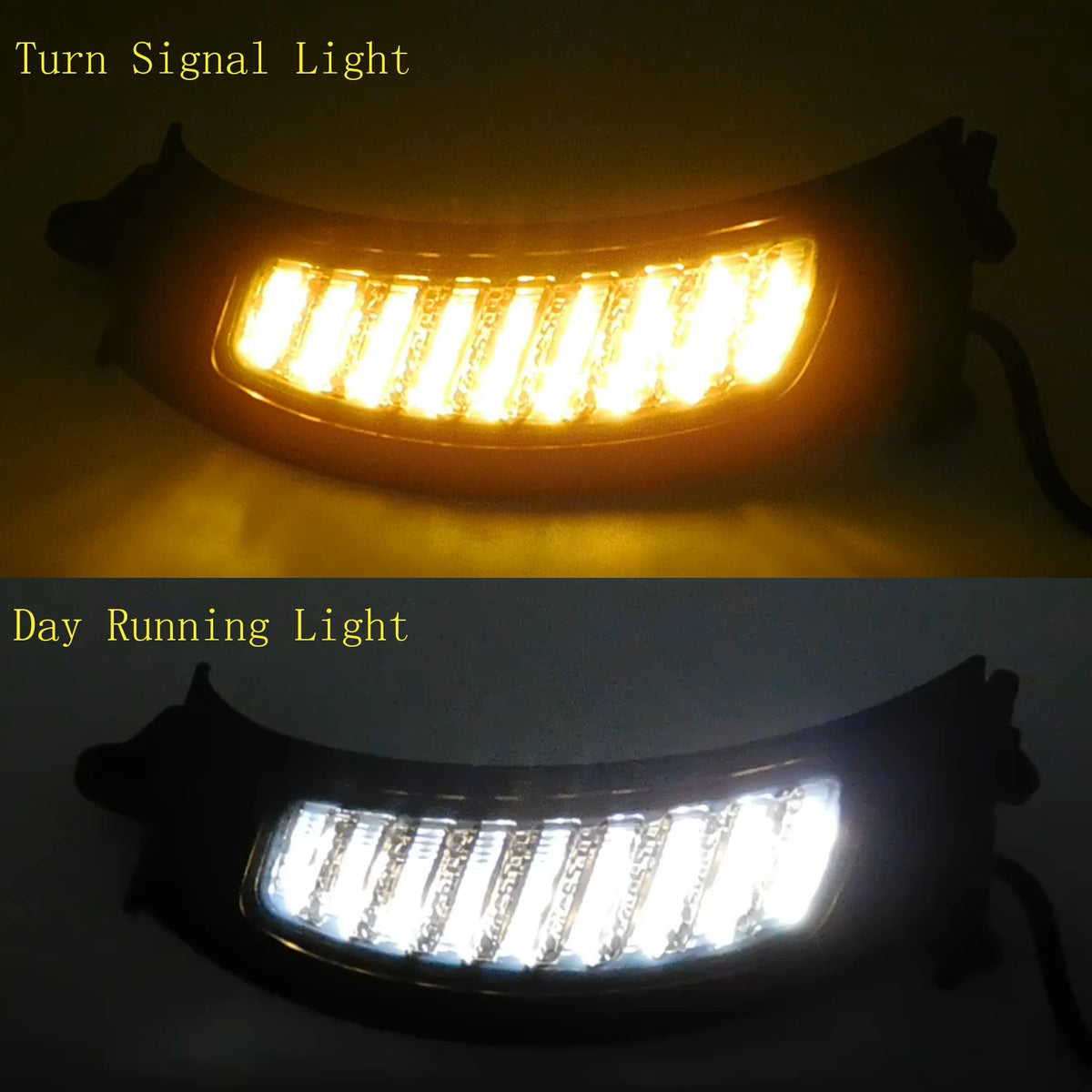 Clignotant LED latéral ambre et blanc sur une Harley-Davidson Road Glide - vue 5