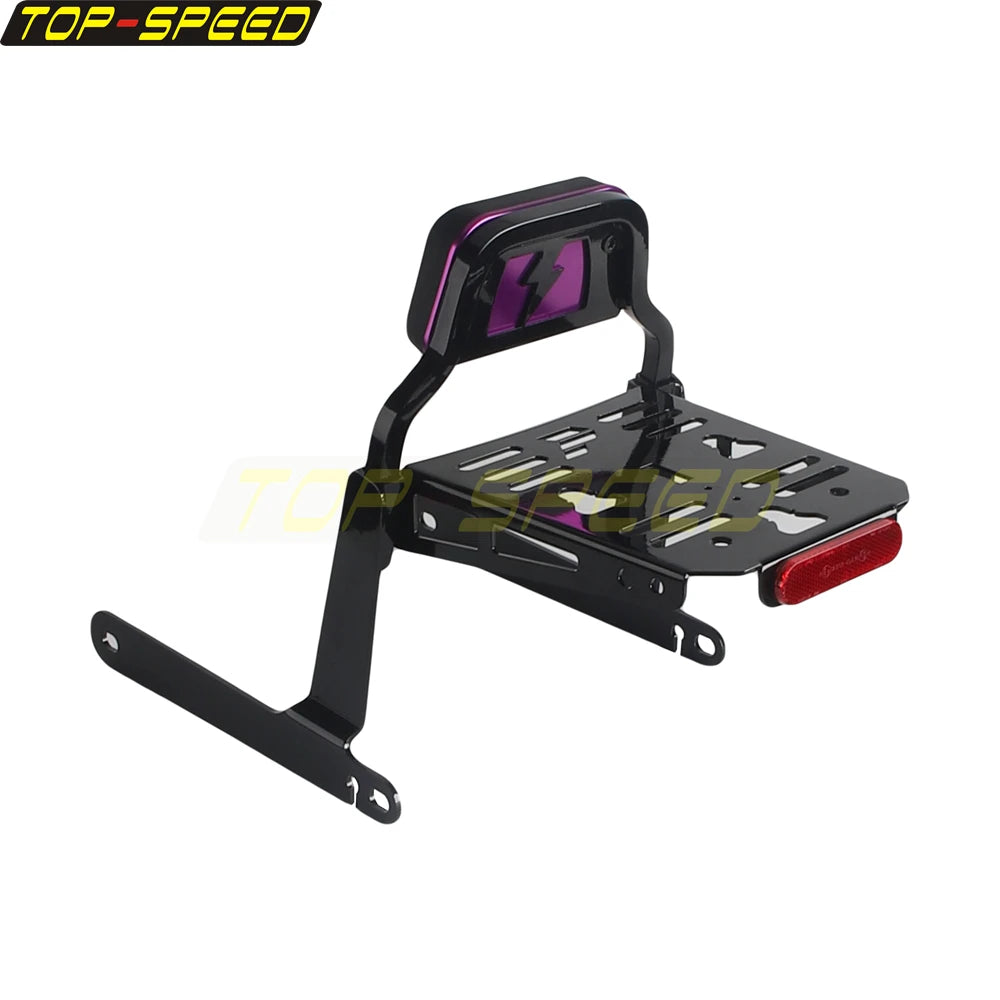 Sissy-bar dossier passager avec porte-bagages pour Harley-Davidson Dyna 2006-2017 (Low Rider, Street Bob, Wide Glide, Switchback) - vue 13