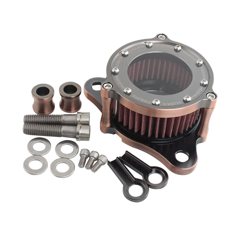Kit filtre à air complet cuivré pour Harley Sportster XL 883 1200 - vue 5